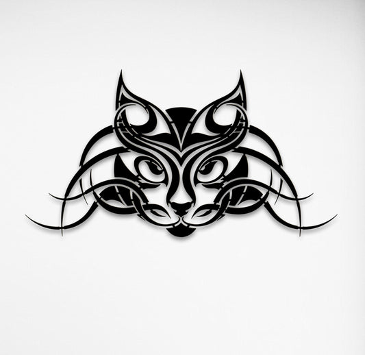 Cat Metal Wall Art - Large Personalized Metal Decor | Unique Housewarming Gift