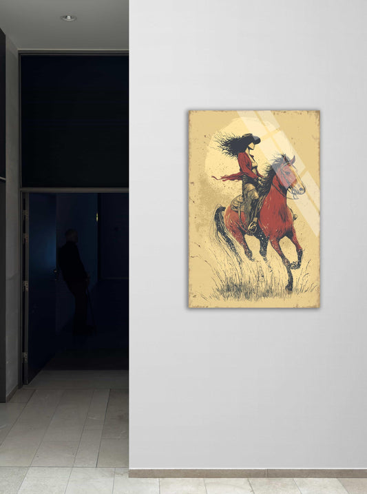 Tempered Glass Wall Art – Western Home Decor | Rustic Farmhouse Hanging Print