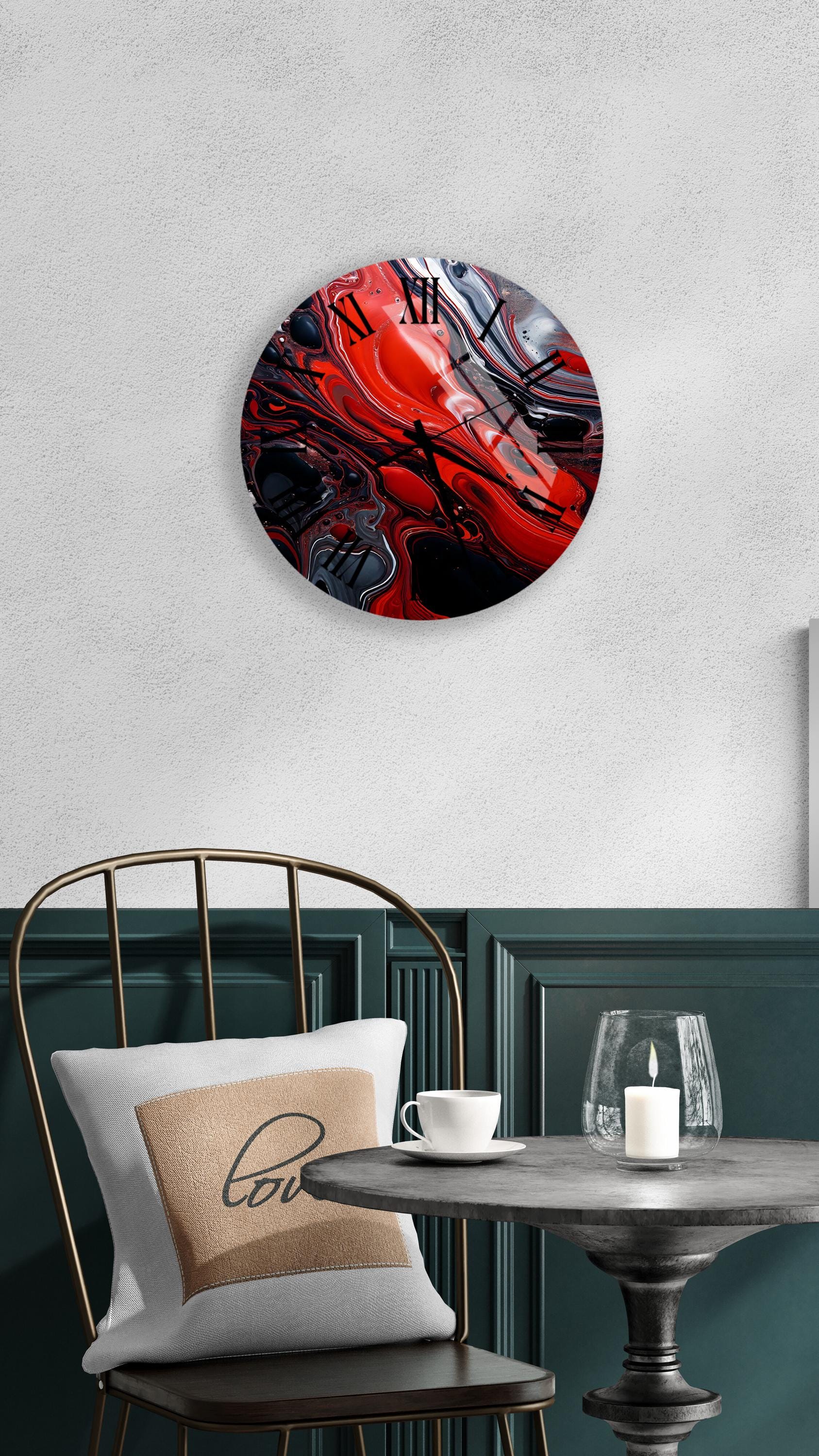 a table with a chair and a vase on it