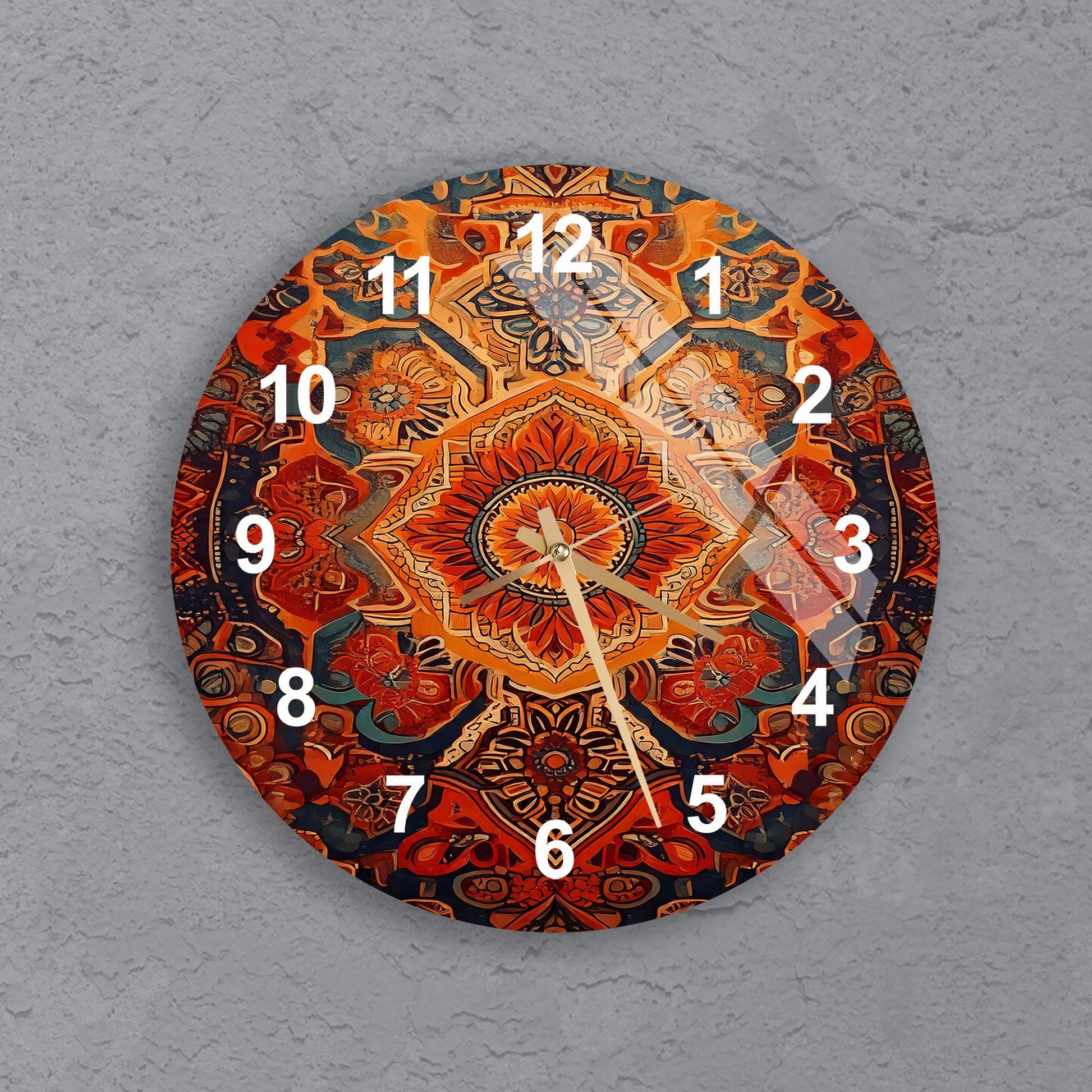 a clock on a wall with numbers on it