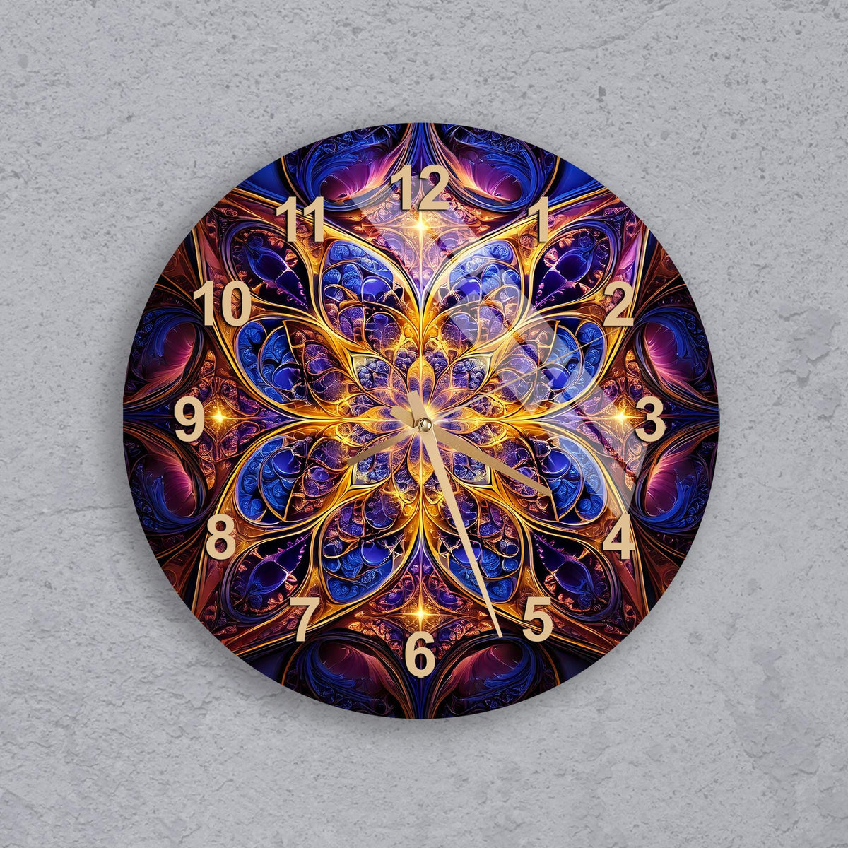 a clock that is on the side of a wall