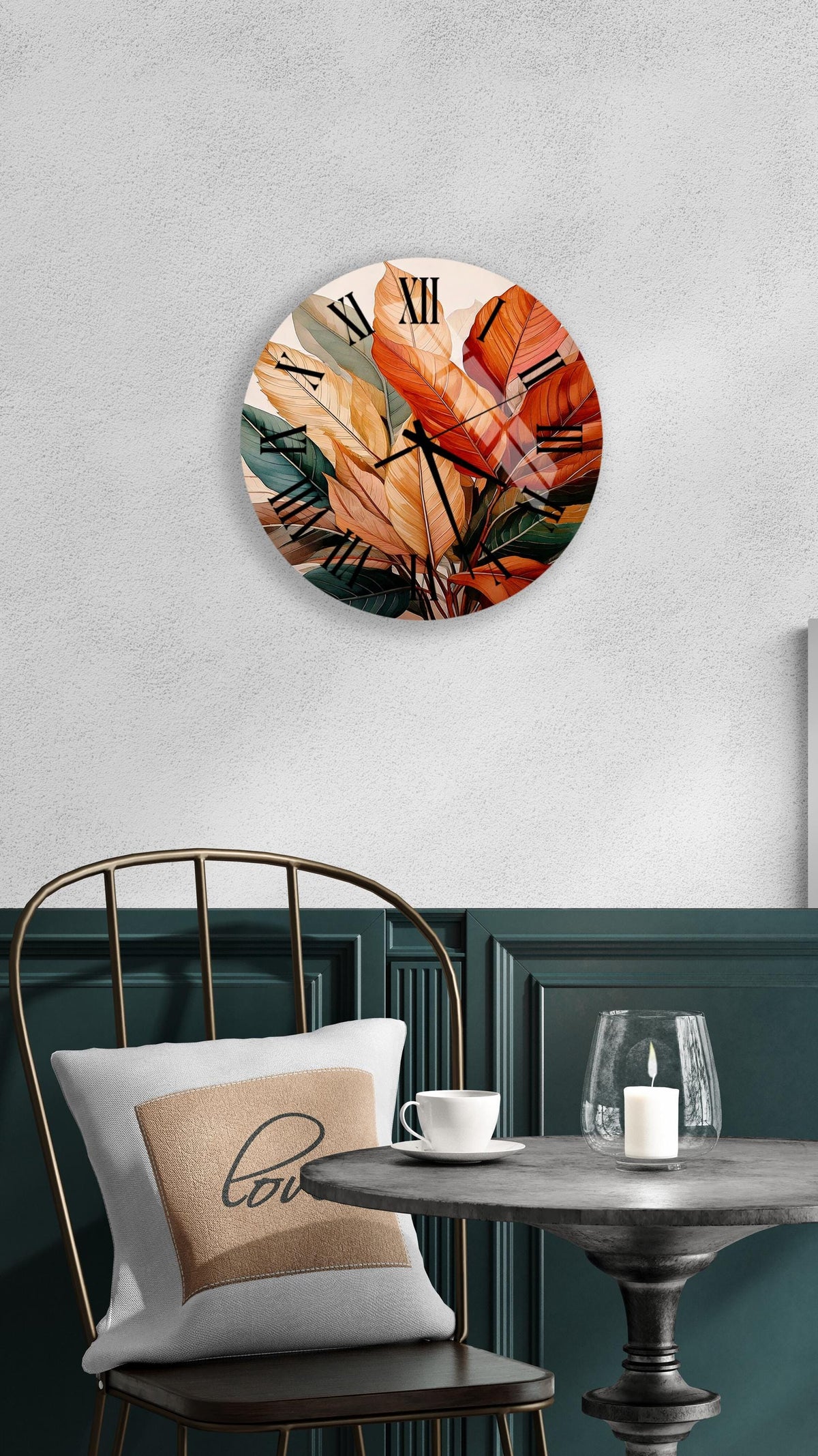 a clock that is on the side of a wall