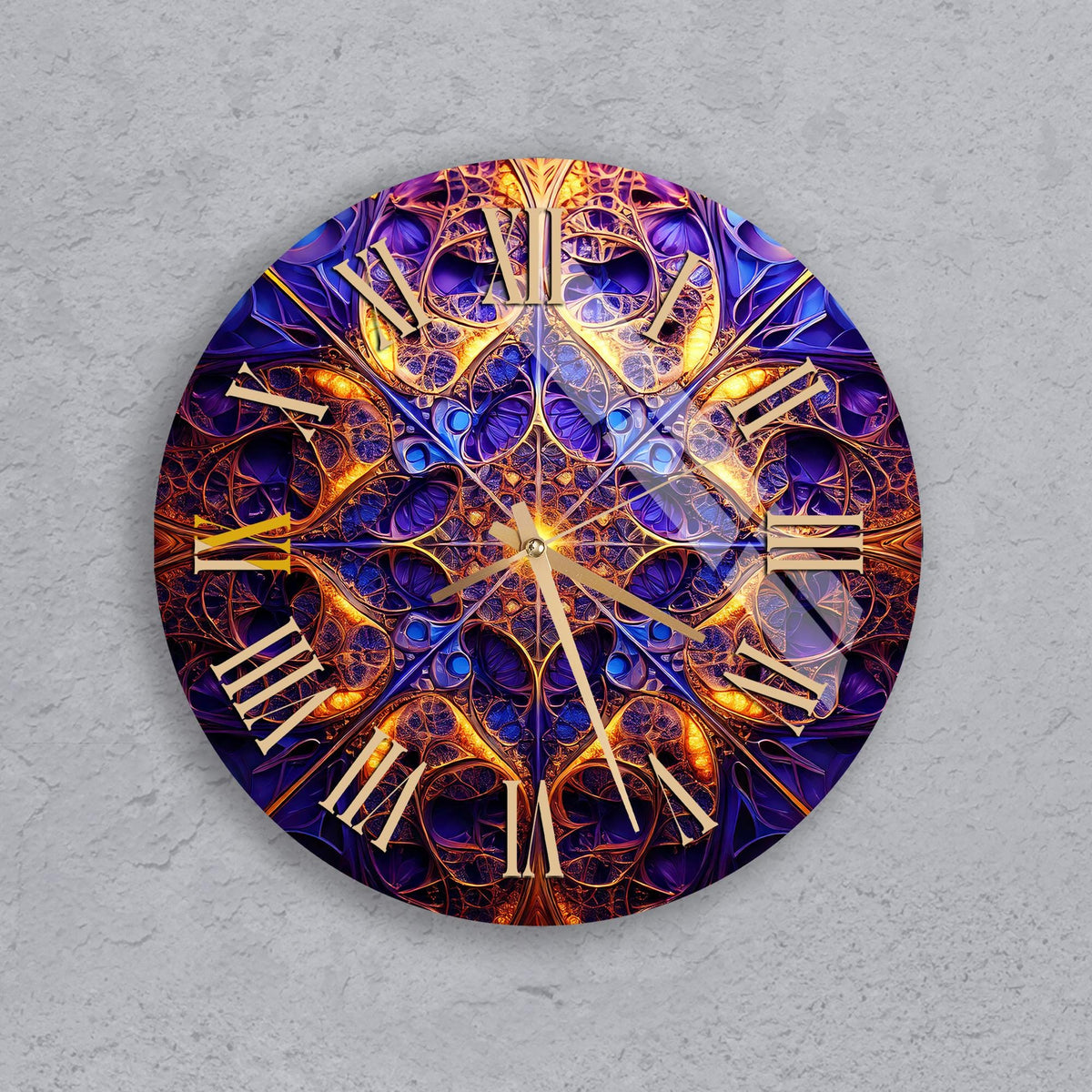 a clock that is on the side of a wall
