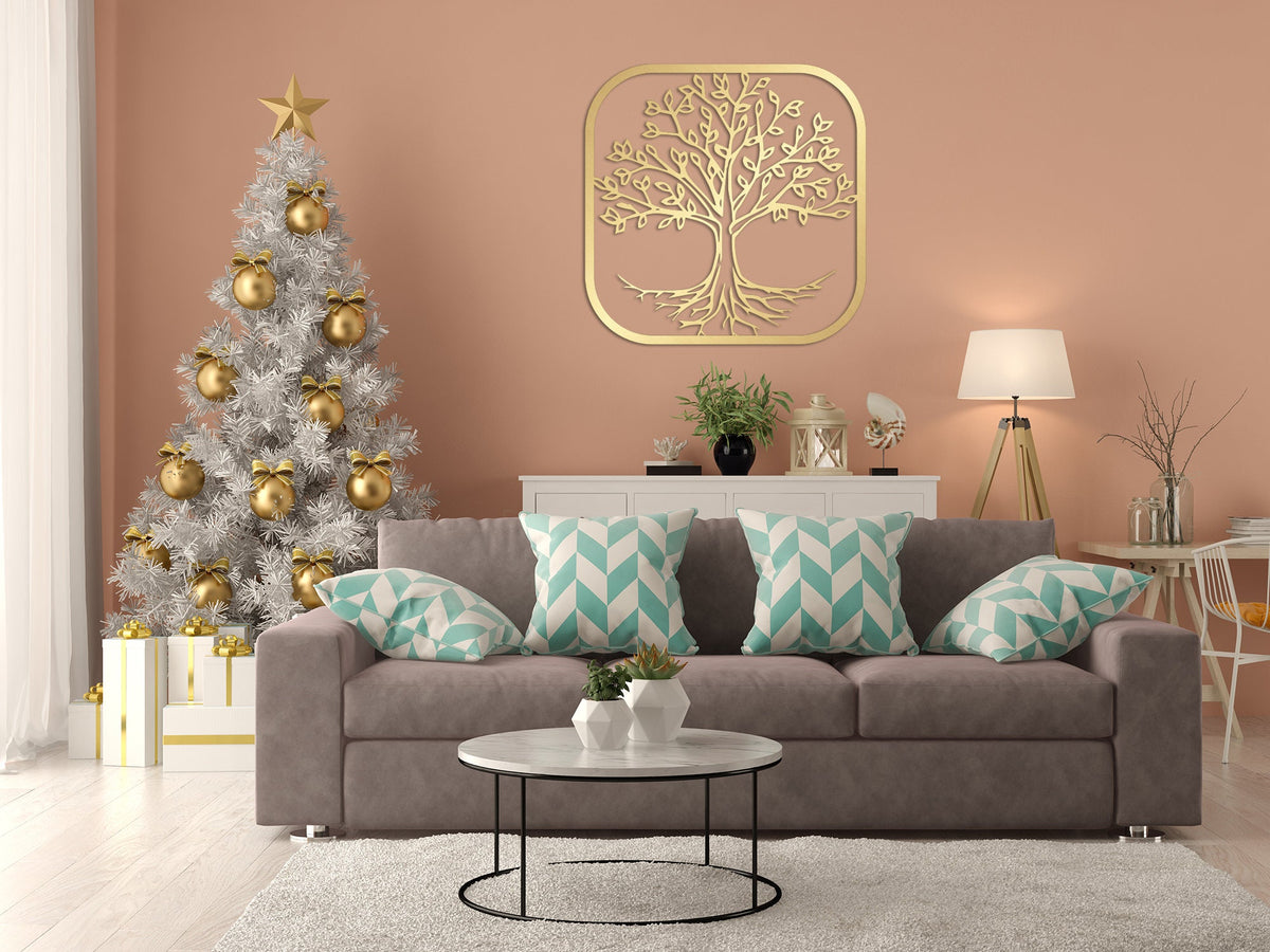 Gold Tree Metal Wall Art and Decor