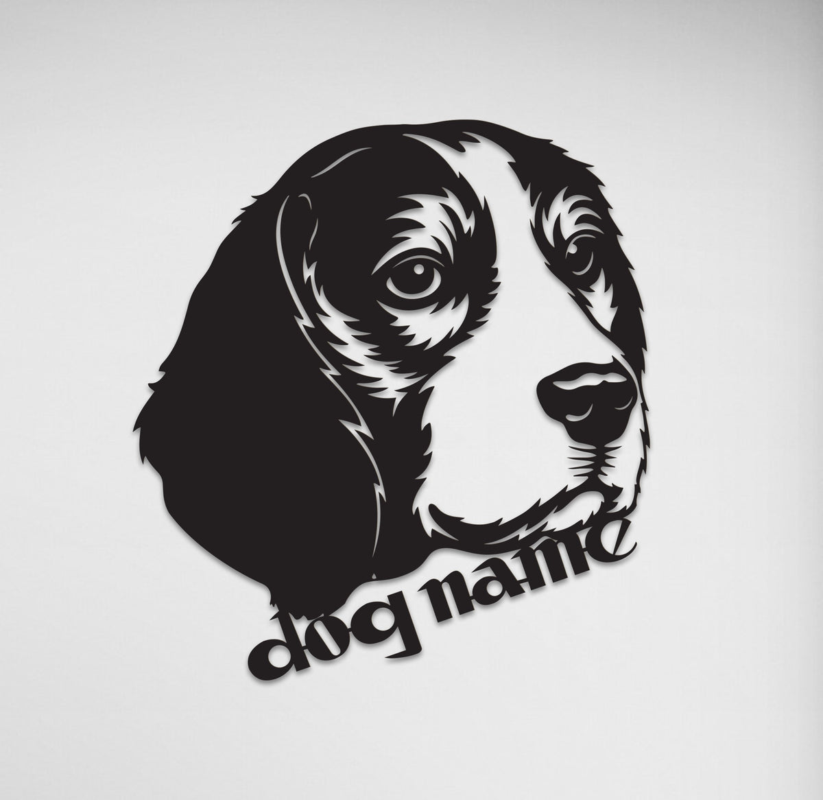 Beagle Metal Customized Wall Art and Modern Dog Decor