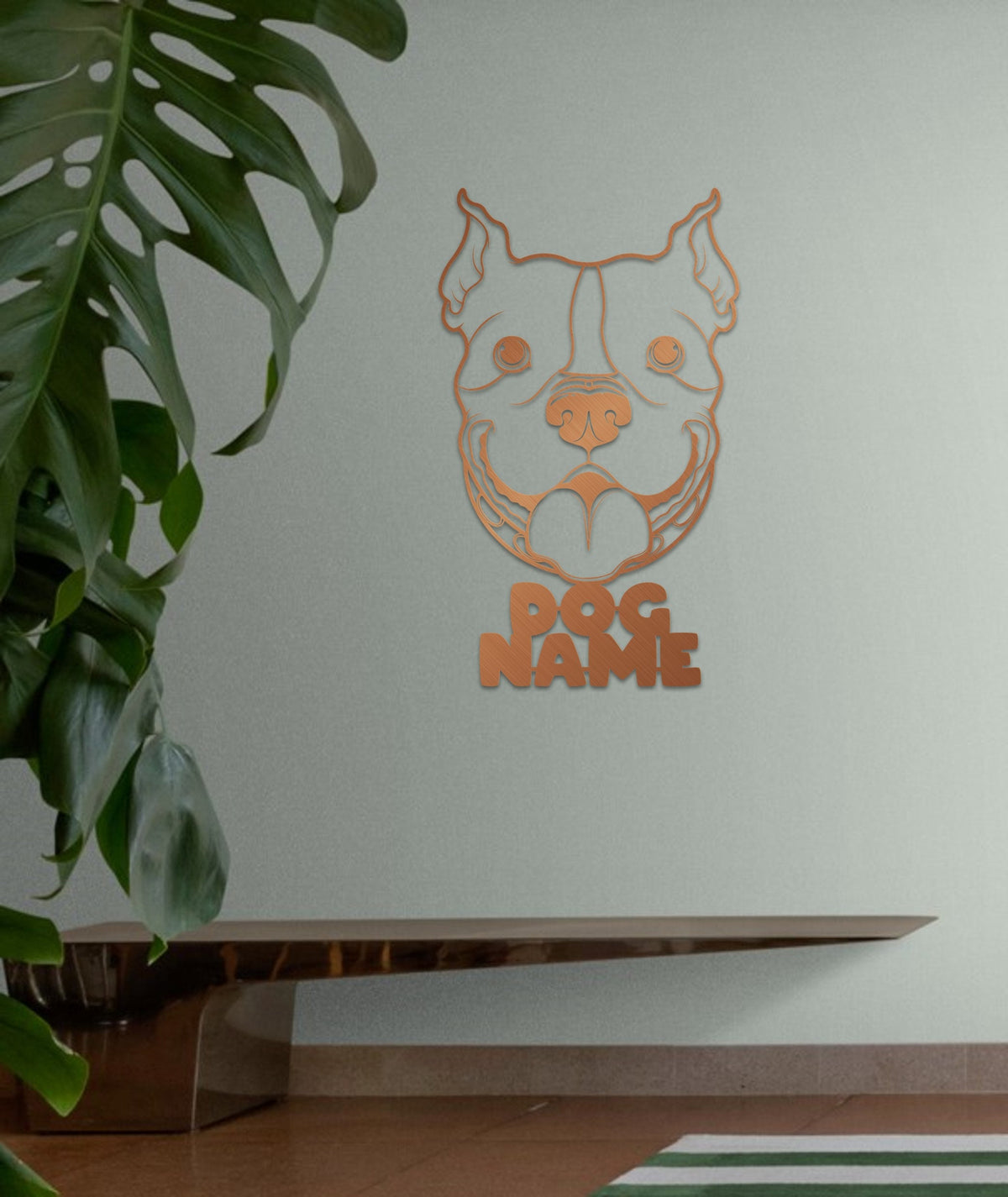 Bulldog Metal Customized Wall Art and Modern Dog Decor