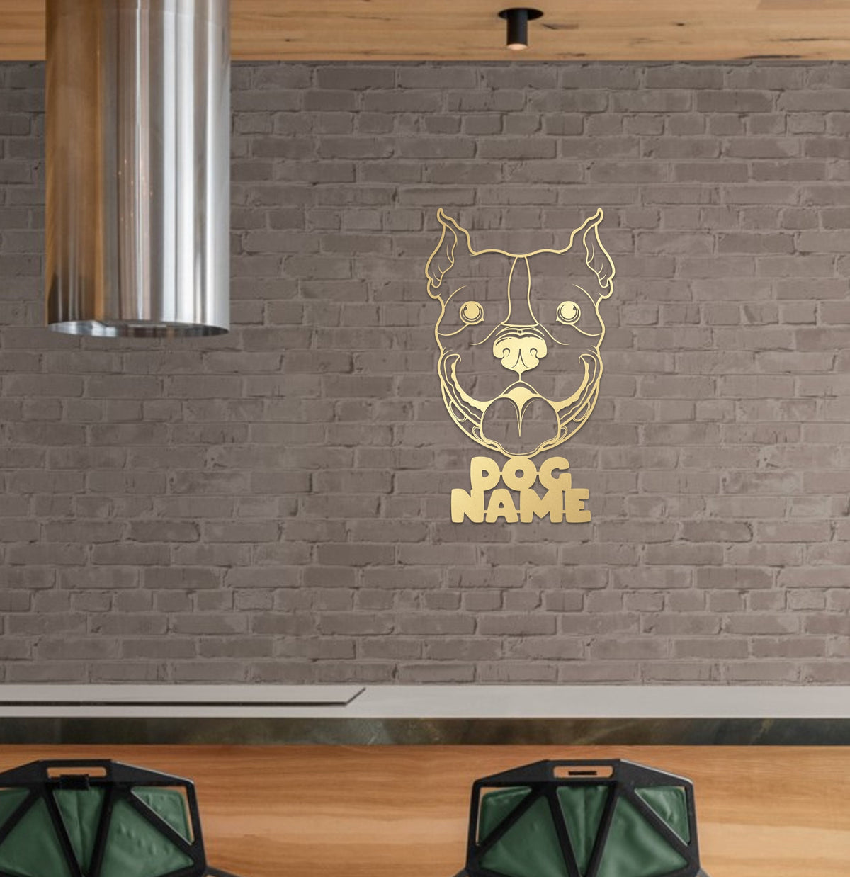 Bulldog Metal Customized Wall Art and Modern Dog Decor