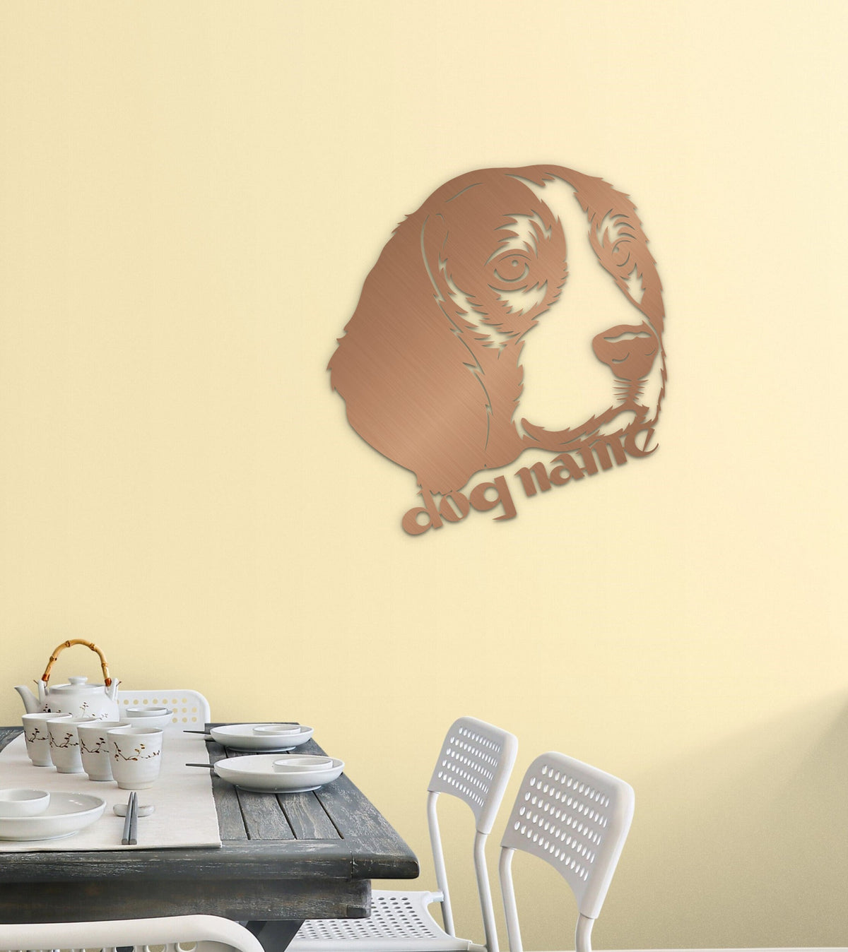 Beagle Metal Customized Wall Art and Modern Dog Decor