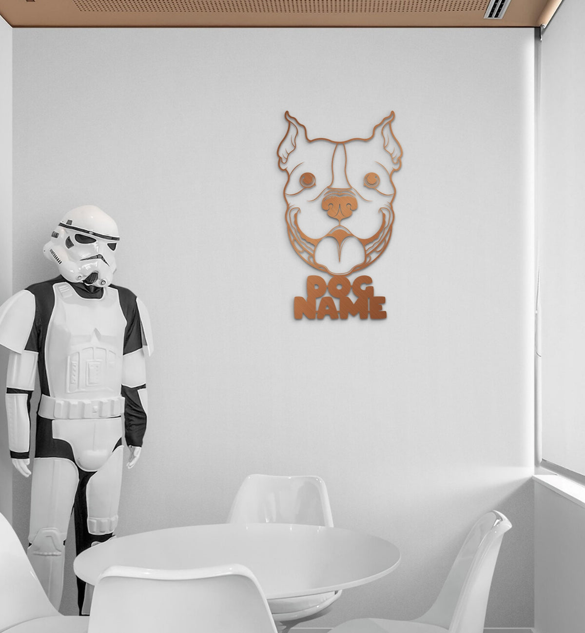 Bulldog Metal Customized Wall Art and Modern Dog Decor