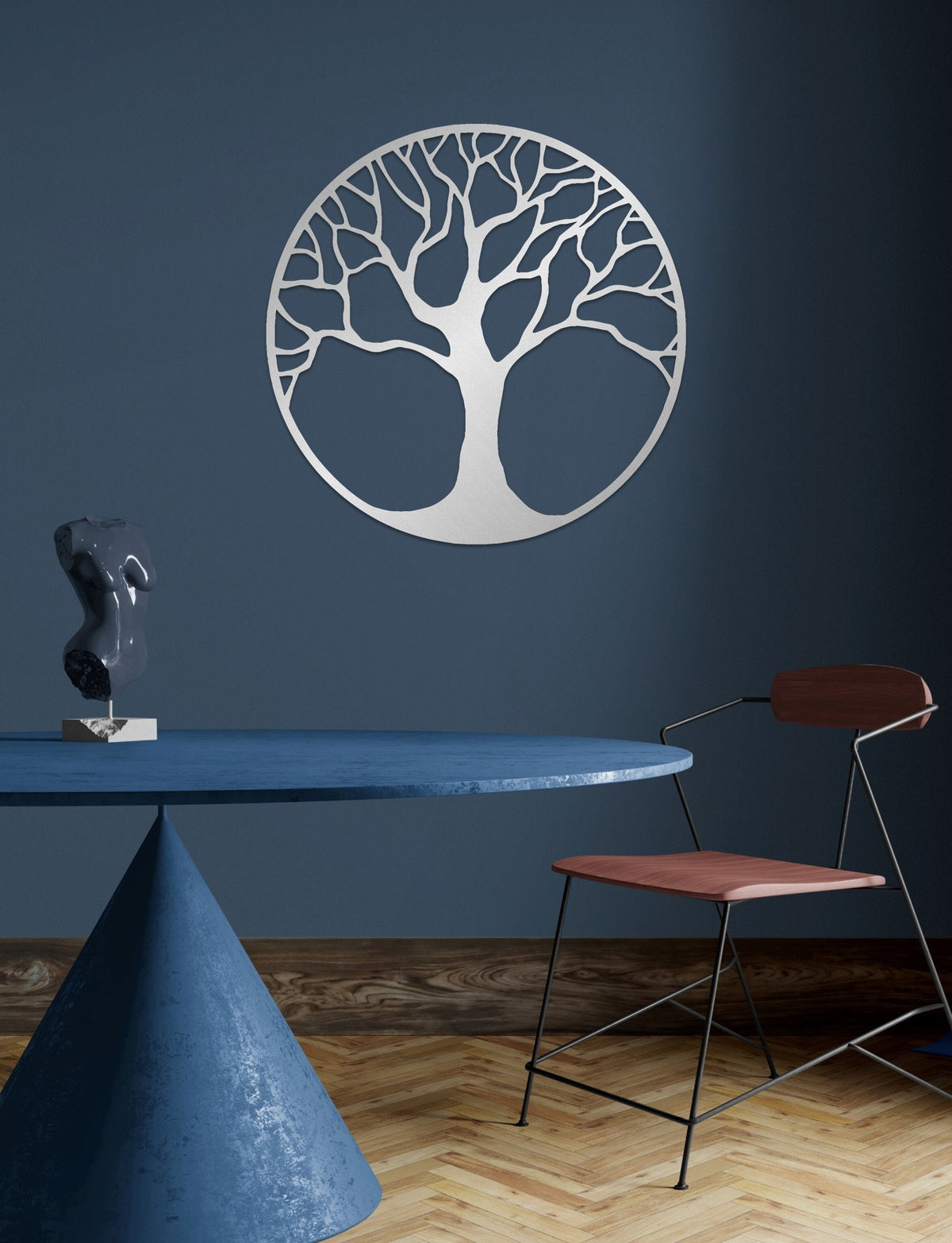 Personalized Tree Metal Wall Art and Custom Modern Decor