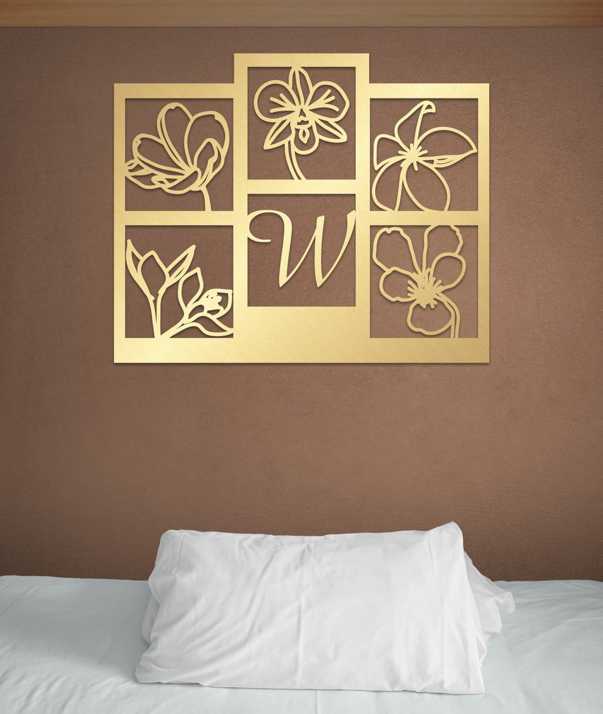 Floral Family Metal Wall Art and Custom Modern Decor