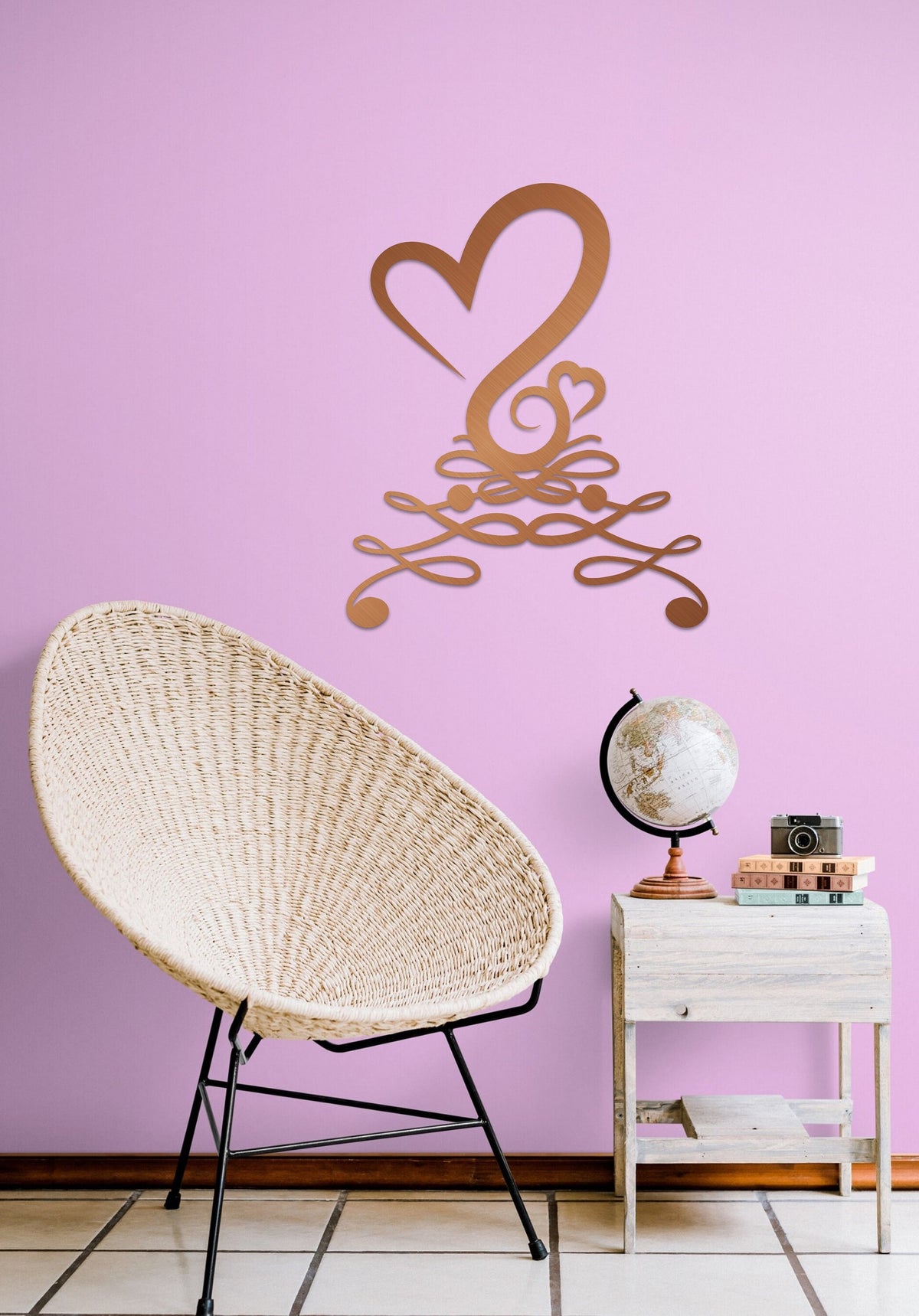 Metal Heart Wall Art Love Metal Home Decoration