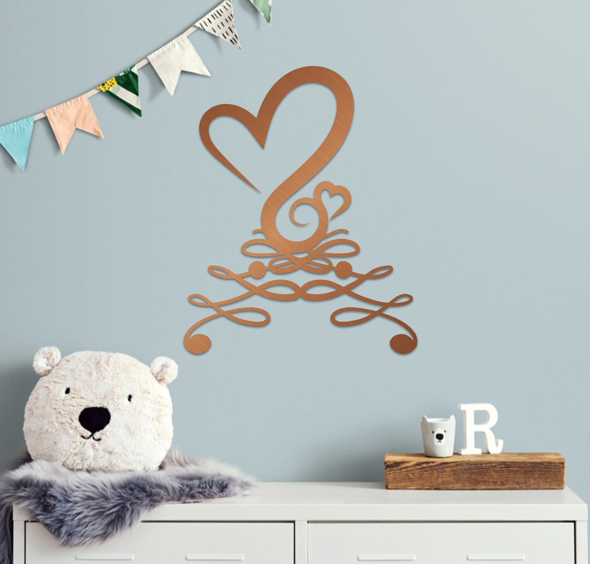 Metal Heart Wall Art Love Metal Home Decoration