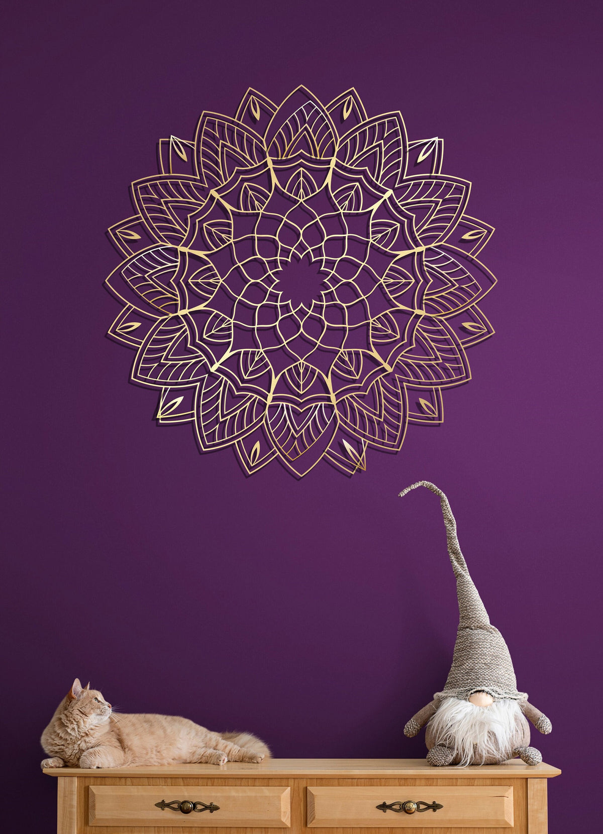 Mandala Metal Wall Art and Modern Decor