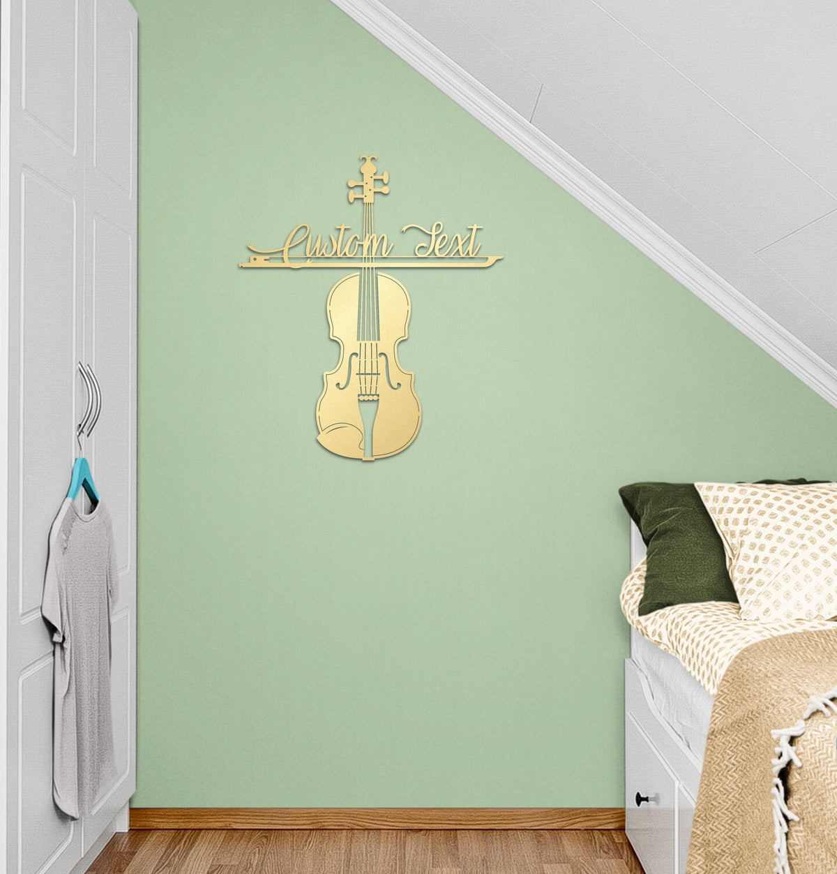 Personalized Violin Music Metal Wall Art and Gift for Musician or Teachers