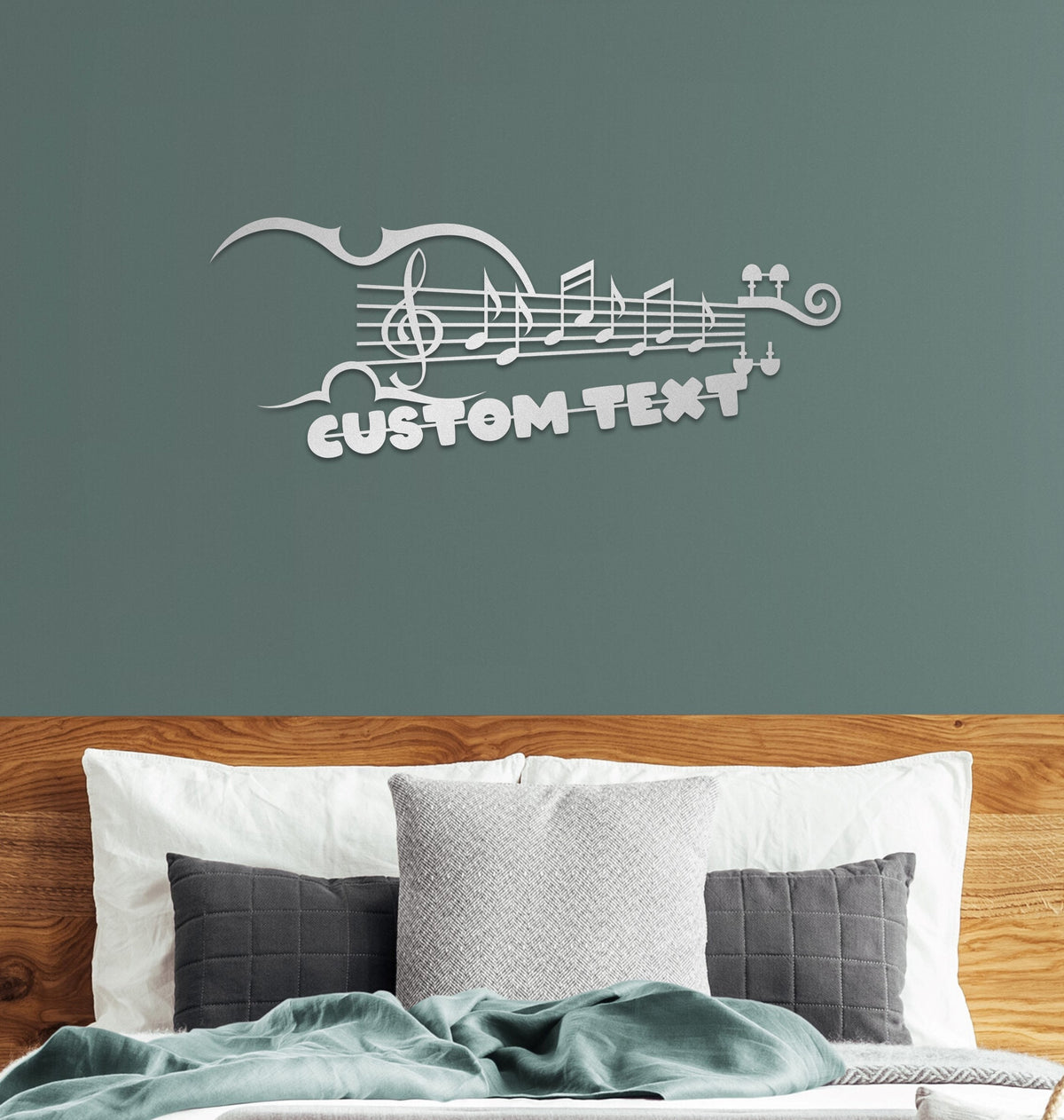 Personalized Violin and Notes Music Metal Wall Art and Gift for Musician