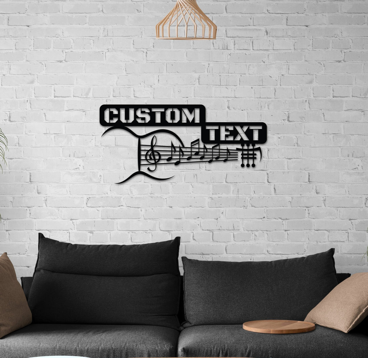 Personalized Guitar Metal Wall Art and Customized Decor Gift for Musician and Guitarist