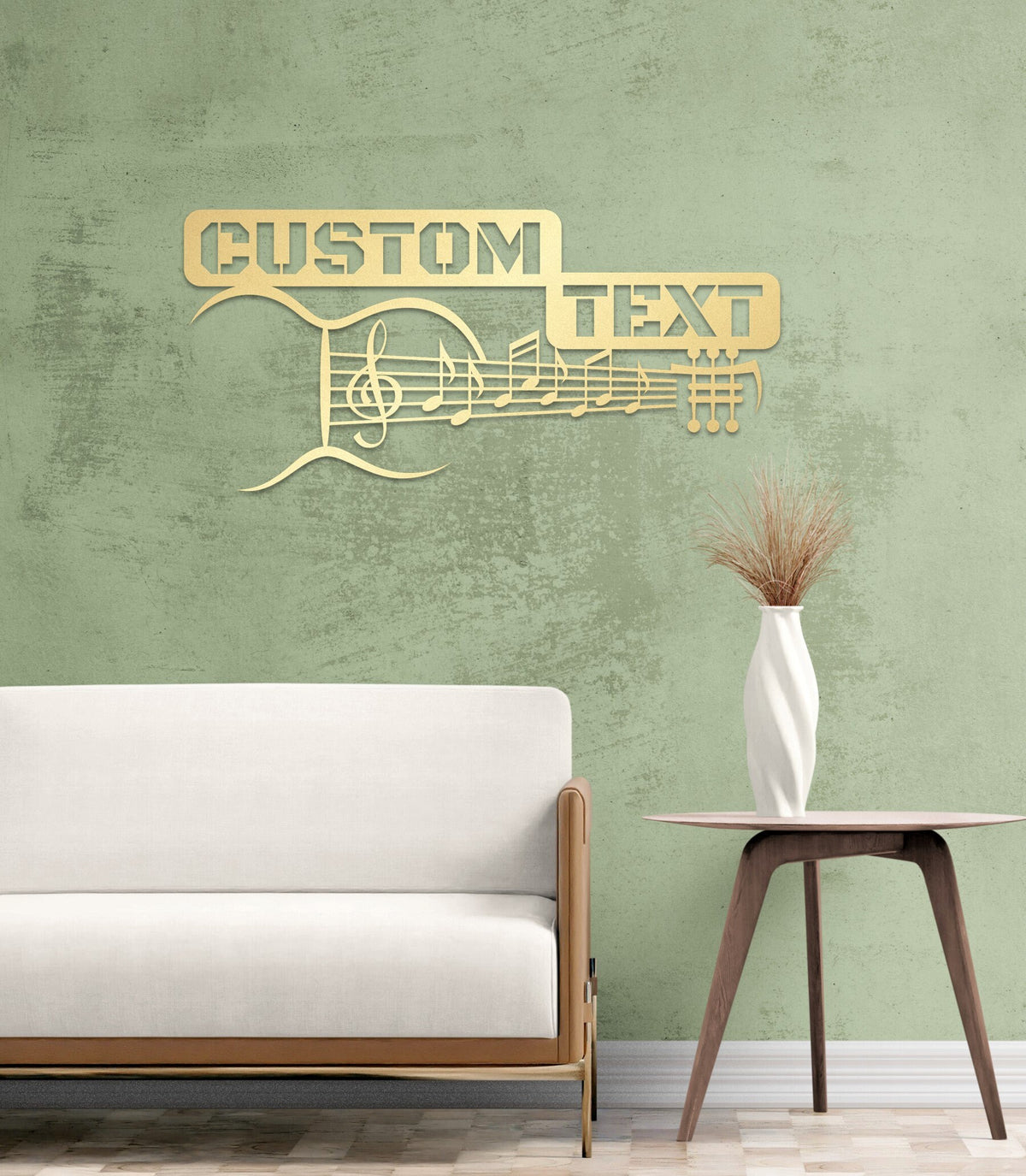 Personalized Guitar Metal Wall Art and Customized Decor Gift for Musician and Guitarist