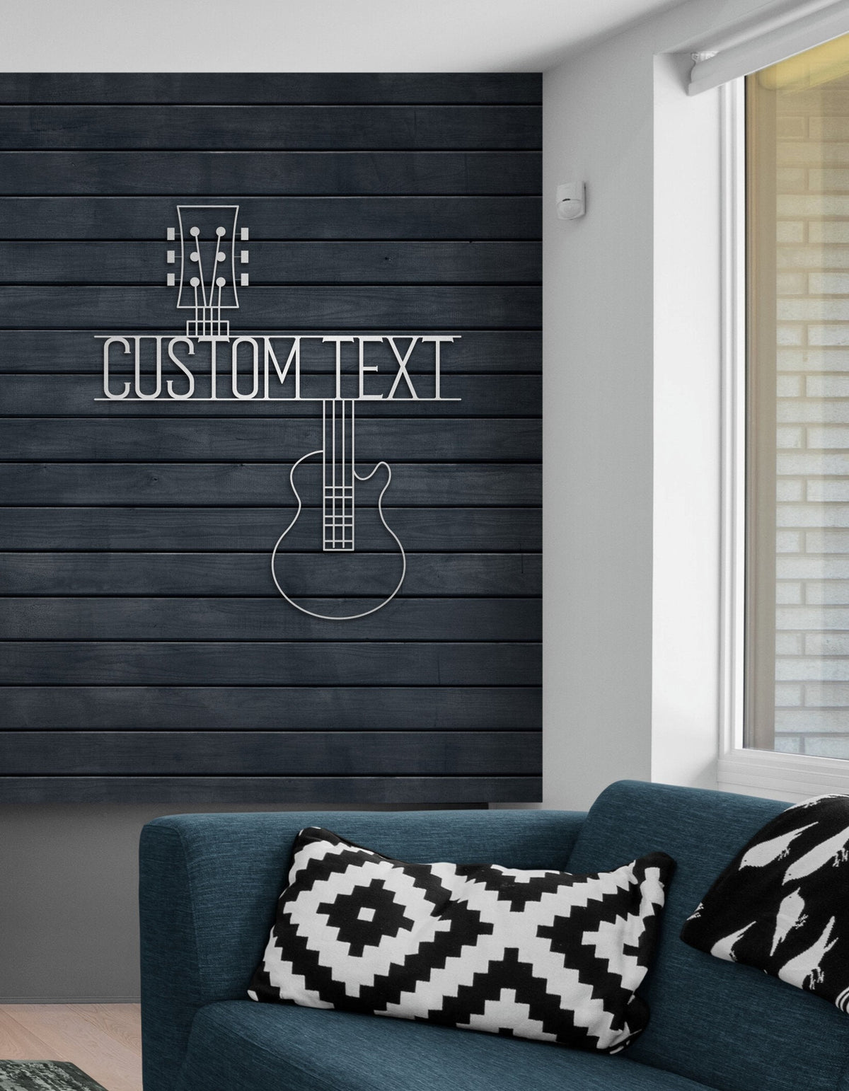 Personalized Guitar Metal Wall Art and Customized Decor Gift for Musician and Guitarist